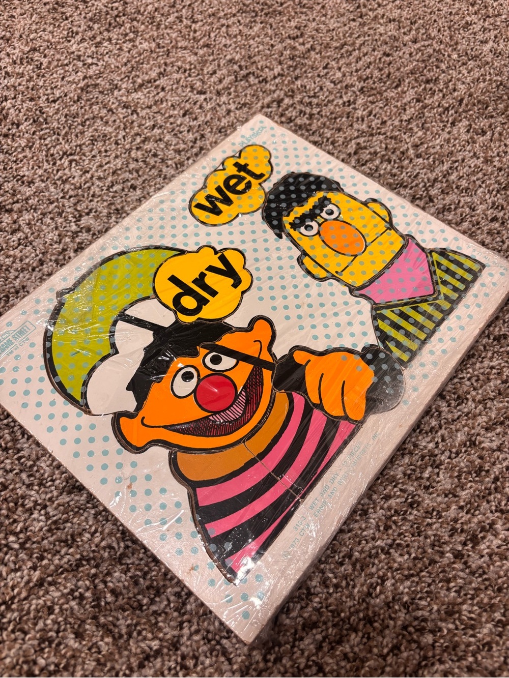 1973 Sesame Street Bert & Ernie Pop Art puzzle